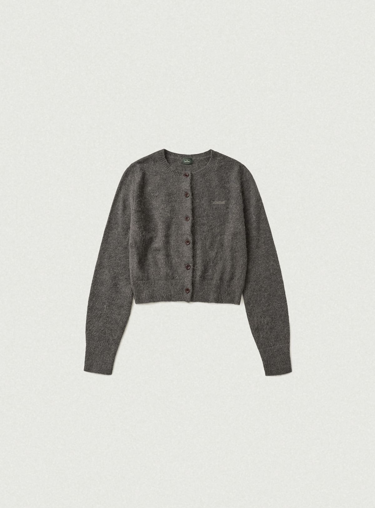 더바넷(THEBARNNET) Jane Alpaca-Blend Cardigan_Charcoal