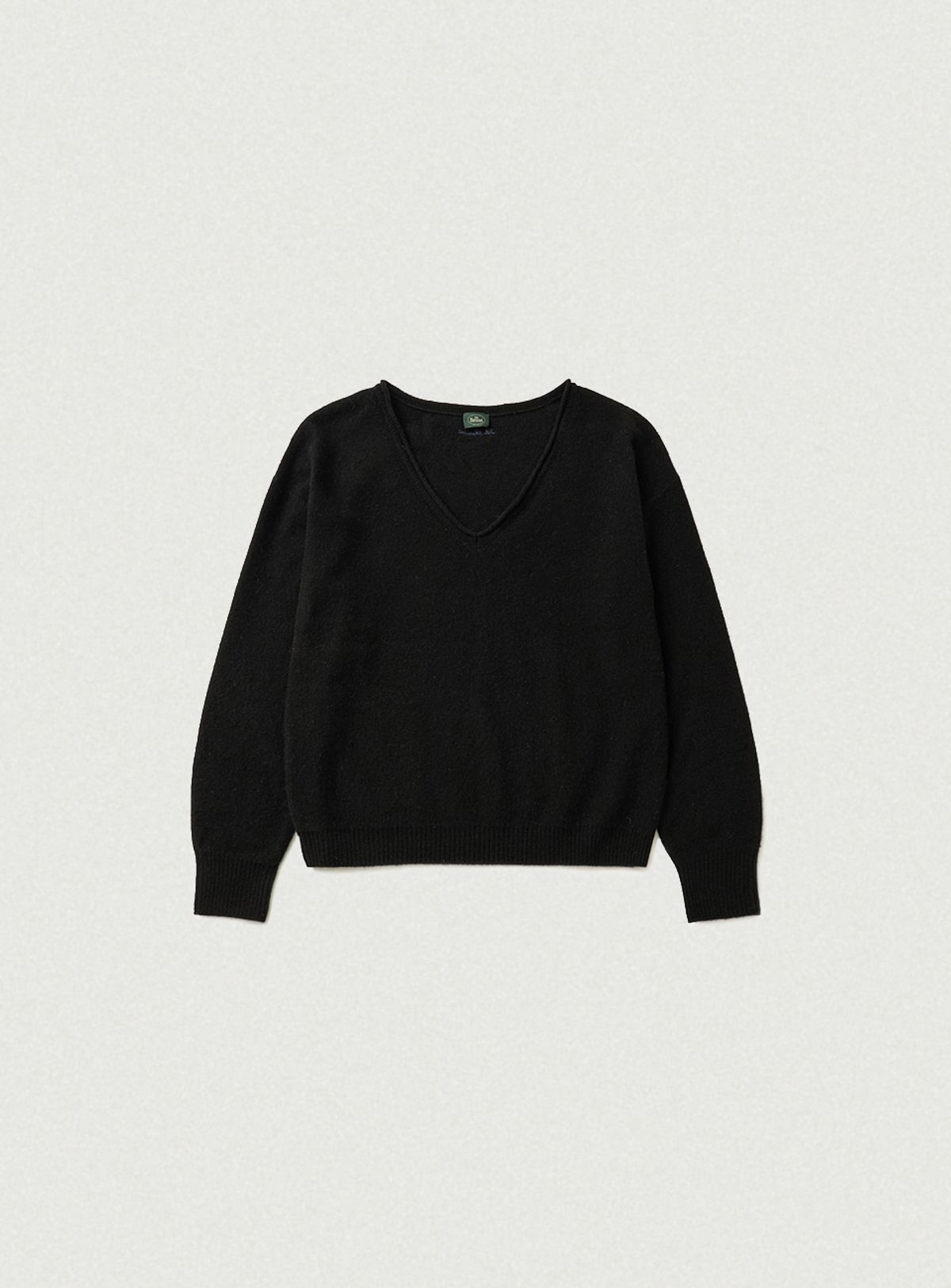 더바넷(THEBARNNET) Mild Deep V-neck Cashmere Knit_Black