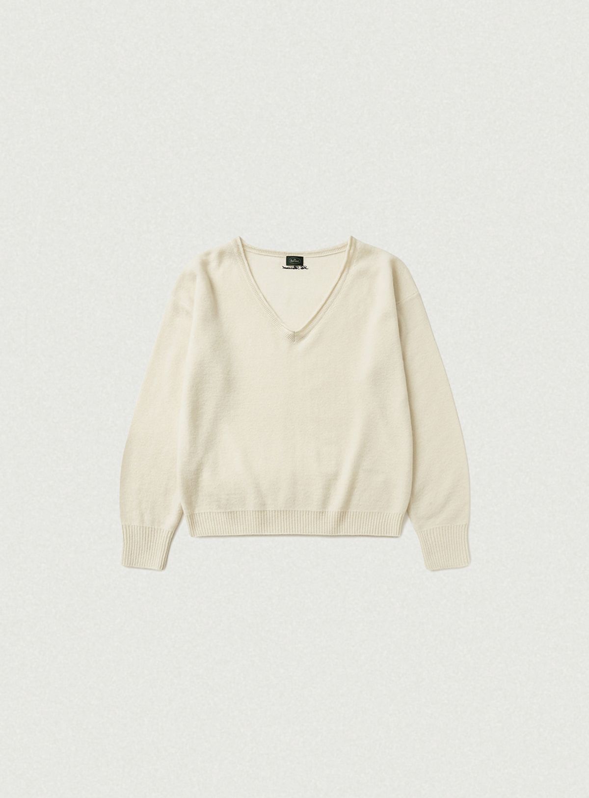 더바넷(THEBARNNET) Mild Deep V-neck Cashmere Knit_Ivory
