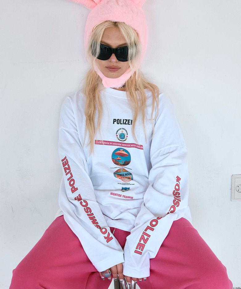 Cosmic Police Long Sleeve White