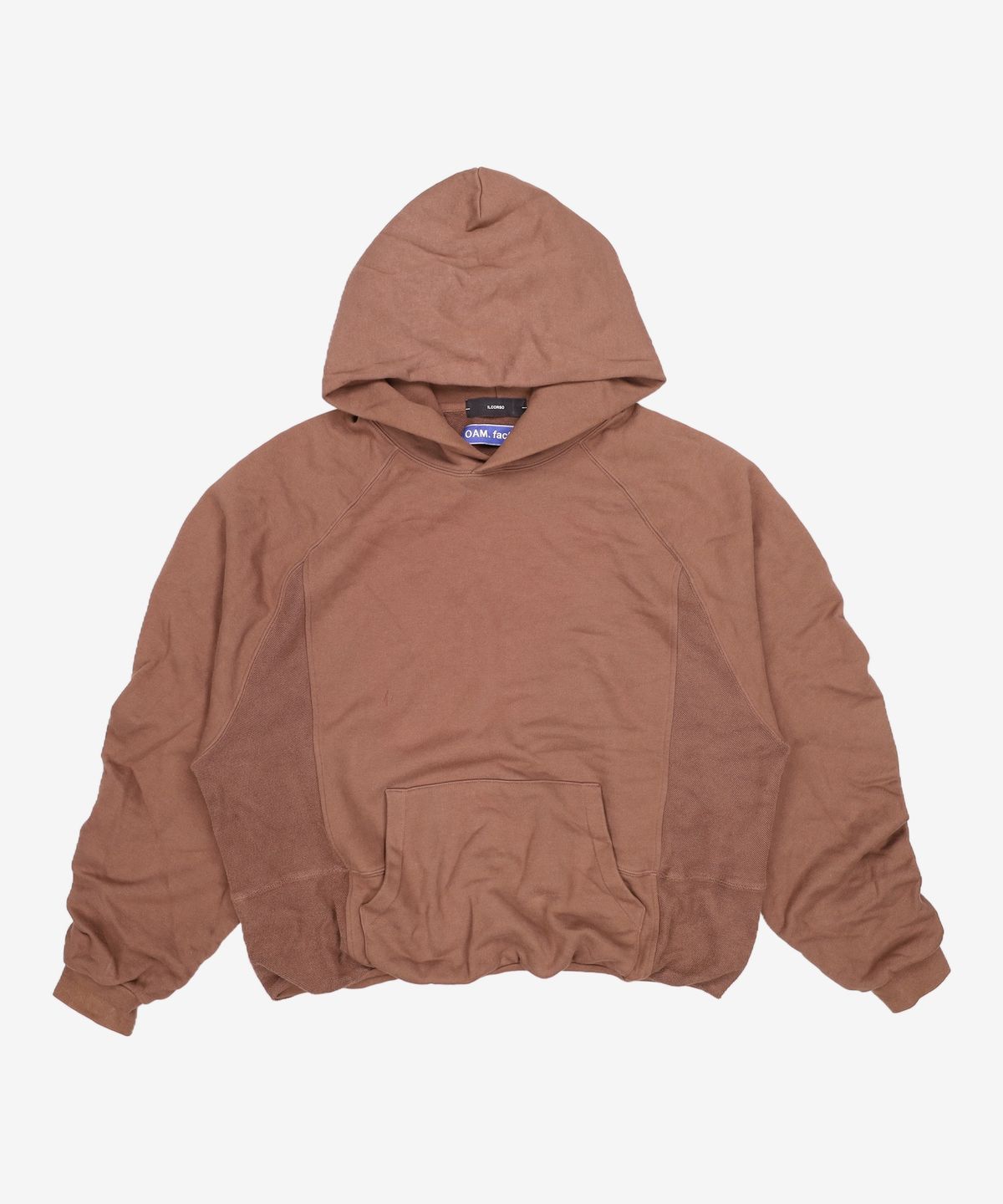 일꼬르소(IL CORSO) [oam.factory X ILCORSO] 콘트라스트 셔링 후드 티셔츠 00M