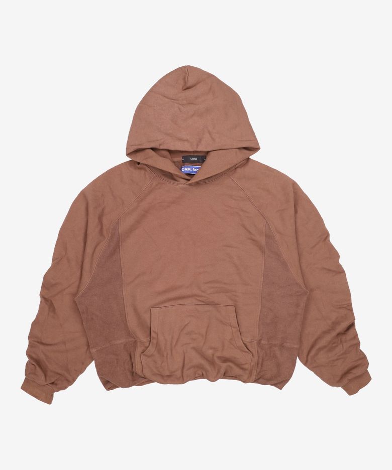 [oam.factory X ILCORSO] 콘트라스트 셔링 후드 티셔츠 00M