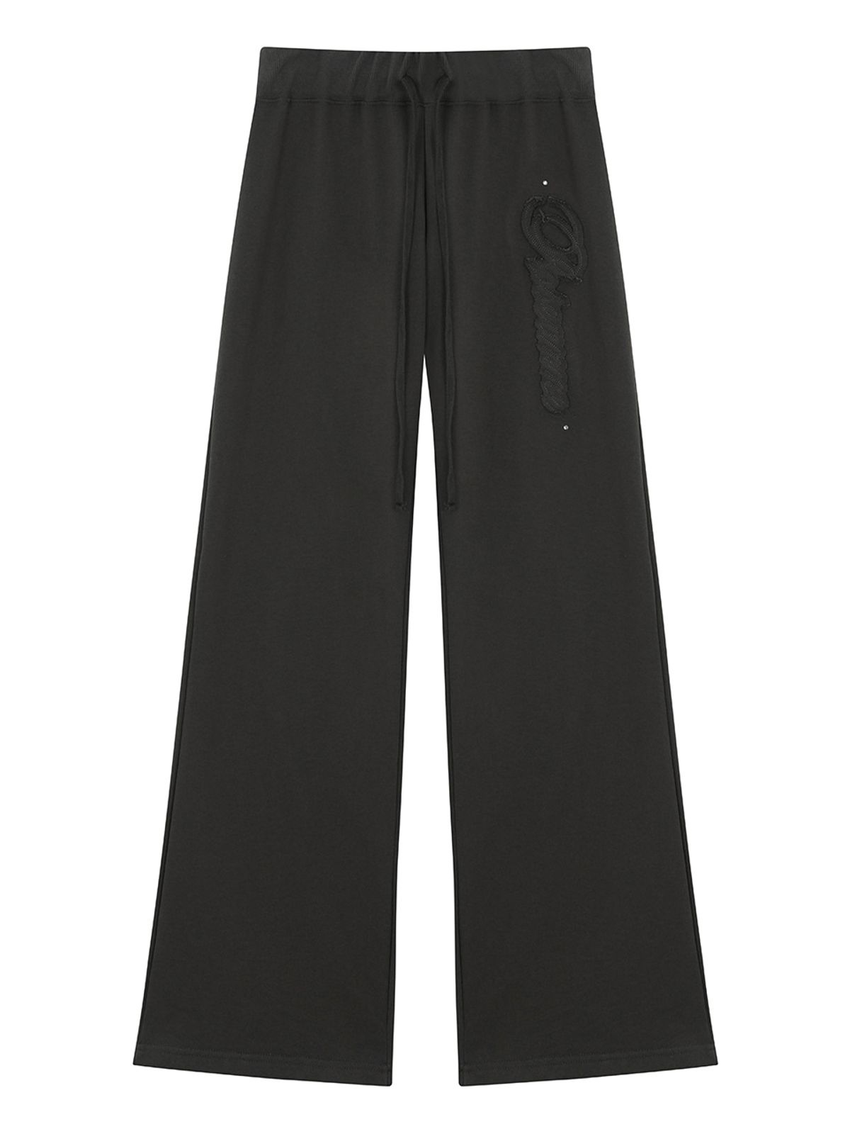 로잔느(ROSEANNE) Off-Duty Straight Sweatpants (Charcoal)