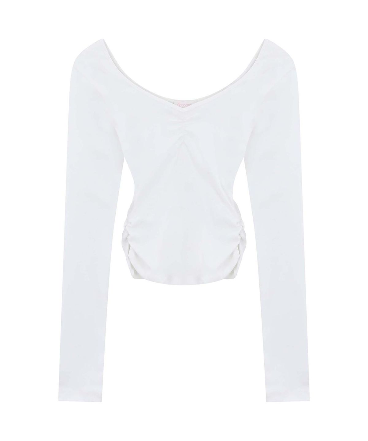 로잔느(ROSEANNE) Dear Diary Shirred Sleeve Tee (Milk White)