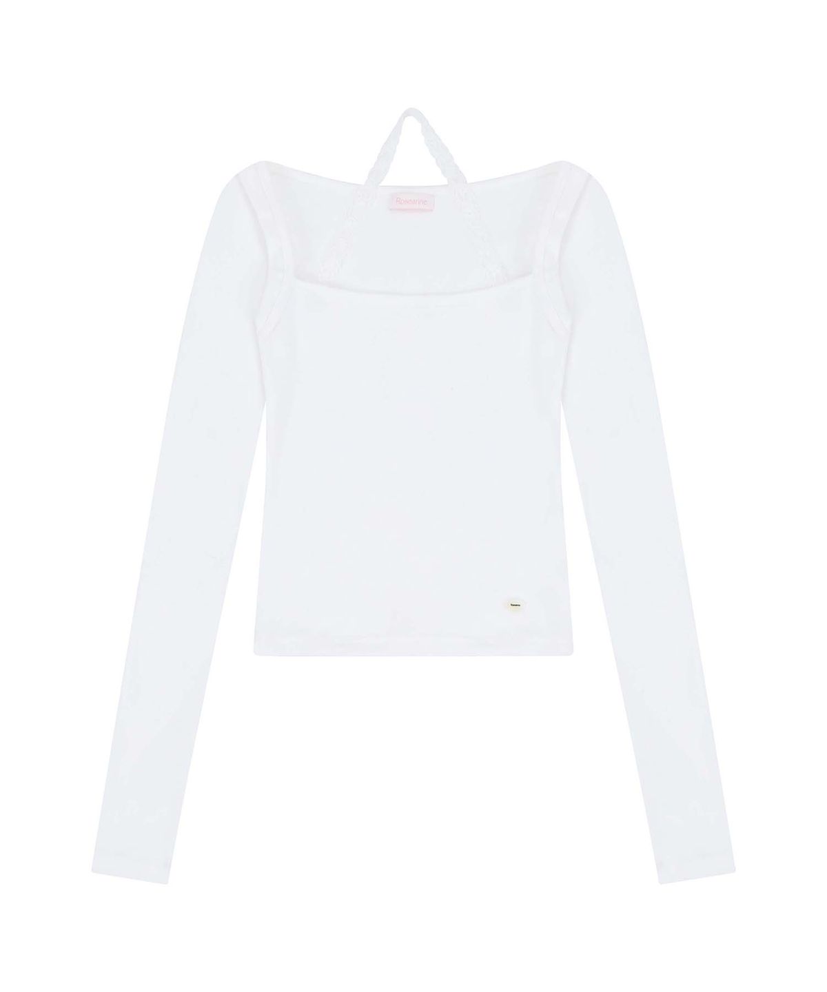 로잔느(ROSEANNE) Darling Bolero Layered Sleeve Tee (White)