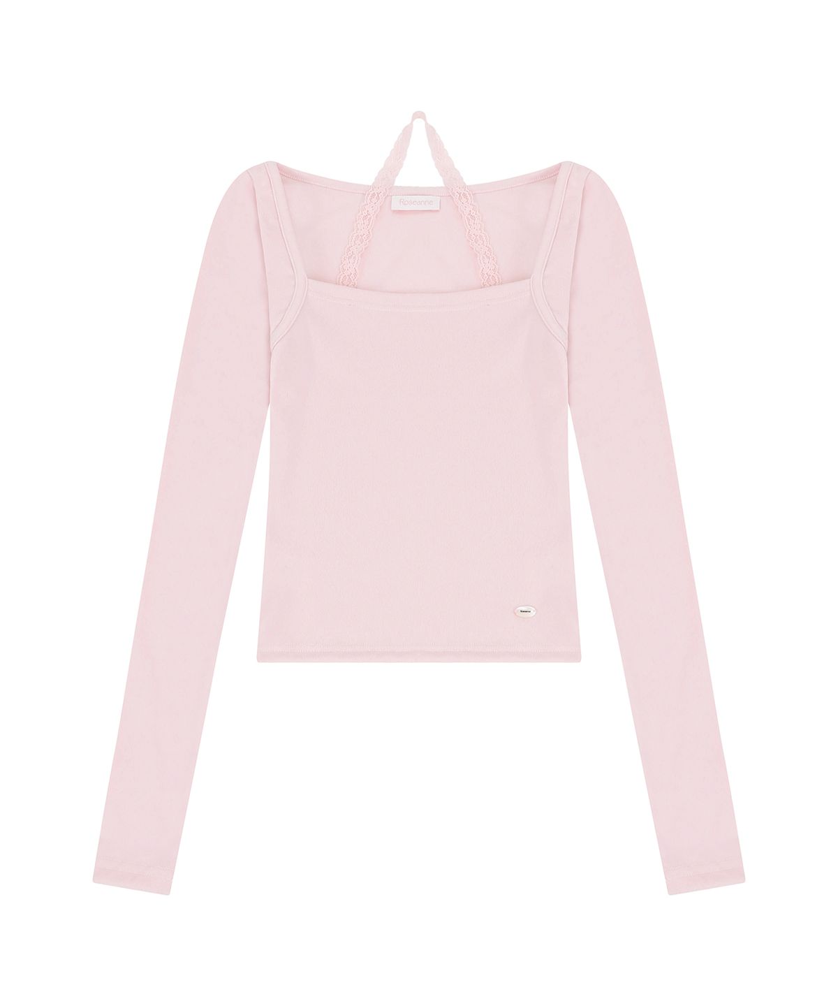 로잔느(ROSEANNE) Darling Bolero Layered Sleeve Tee (Blush Pink)
