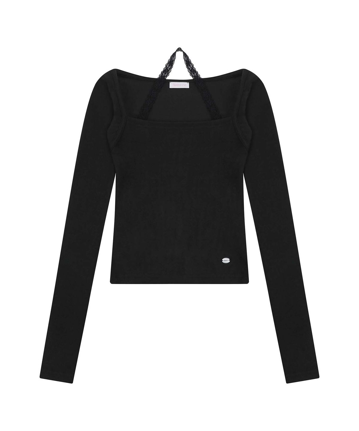 로잔느(ROSEANNE) Darling Bolero Layered Sleeve Tee (Black)
