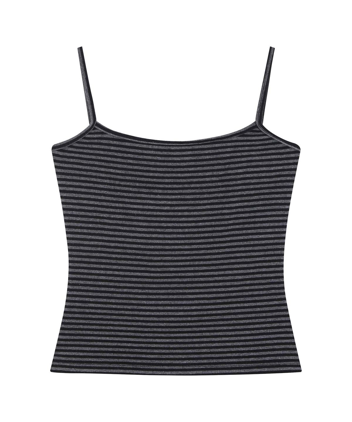 로잔느(ROSEANNE) Candy Crush Stripe Cami Top (Charcoal Black)