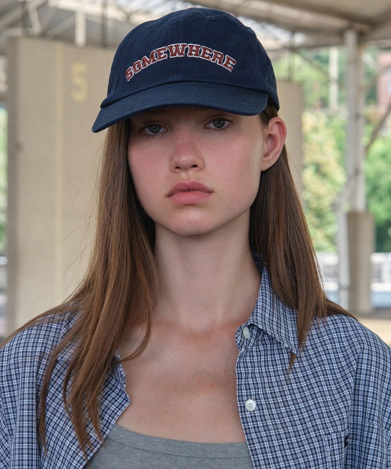 Somewhere Logo Ball Cap - Navy