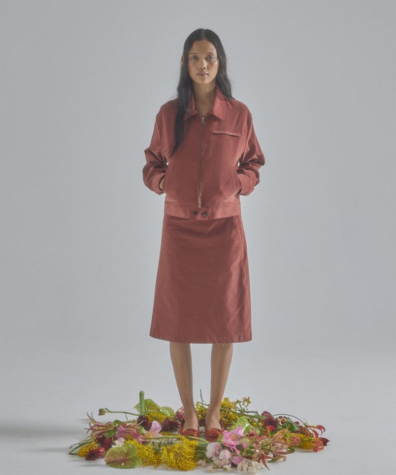 ROSY CODUROY SKIRT (PINK)