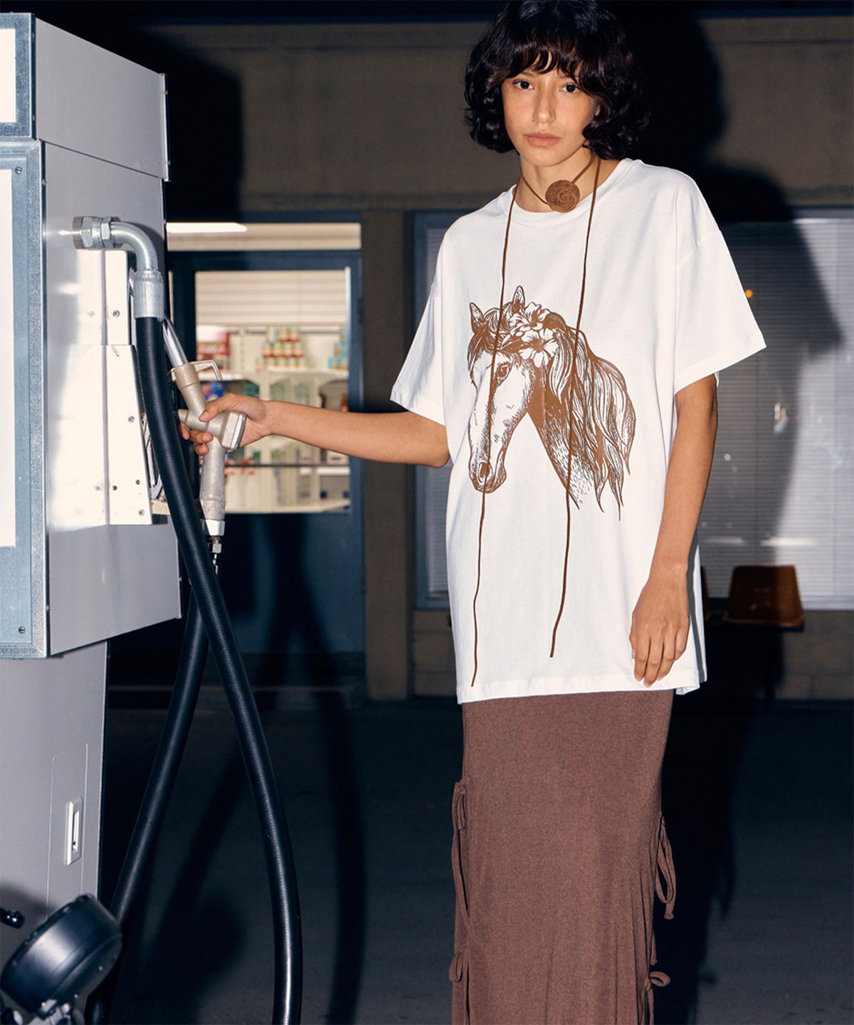 지지비샤(JIJIVISHA) HORSE TEE - 2COLOR
