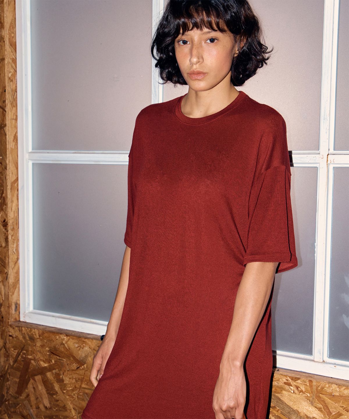 지지비샤(JIJIVISHA) BIG BOX TEE - 2COLOR