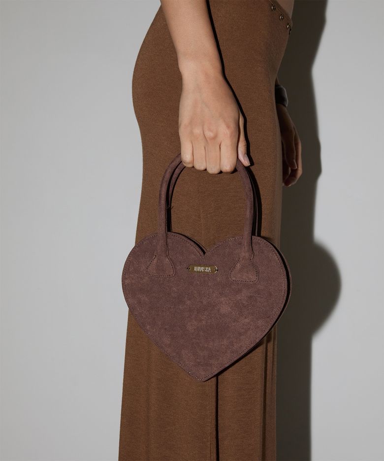 RUBY HEART BAG (DEEP BROWN)
