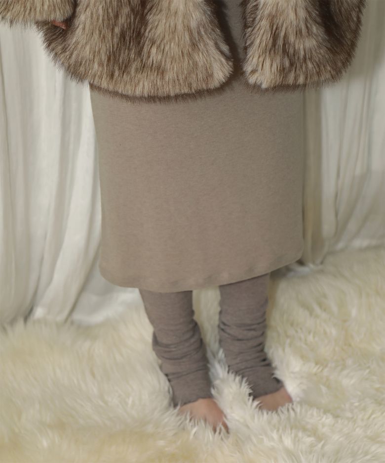 DAHLIA LEG WARMER (BROWN)