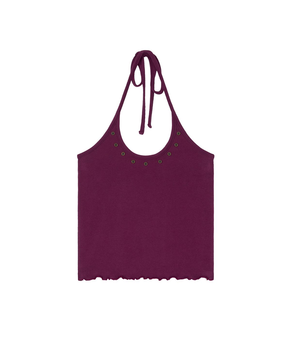 지지비샤(JIJIVISHA) BUTTON STRING SLEEVELESS (PURPLE)