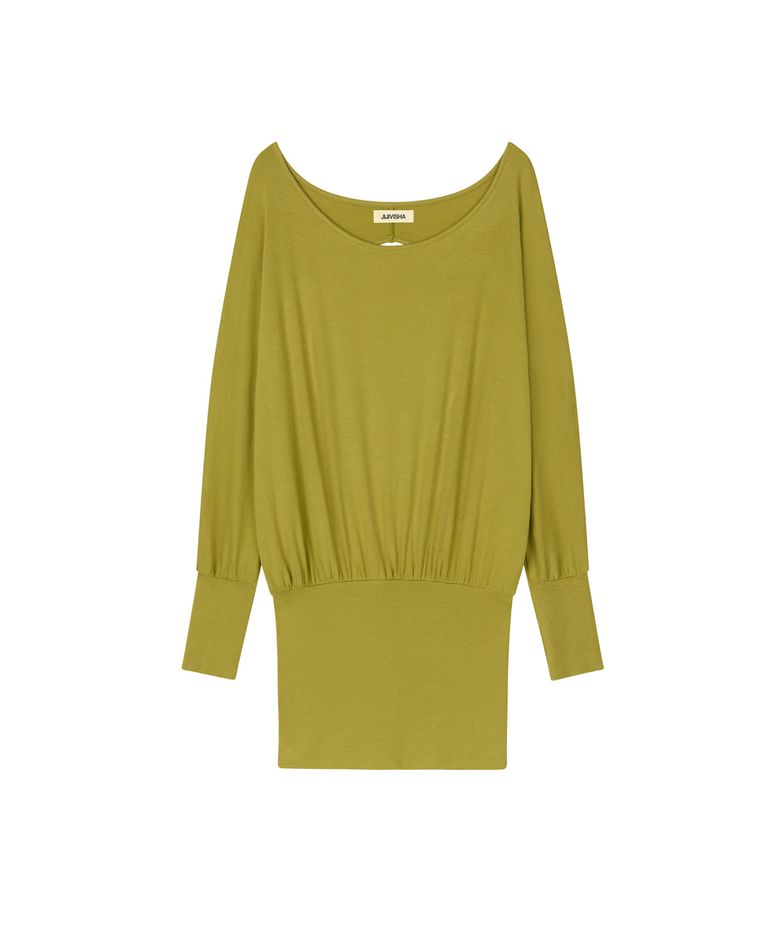 BACKLESS LONG SLEEVE TEE (GREEN)