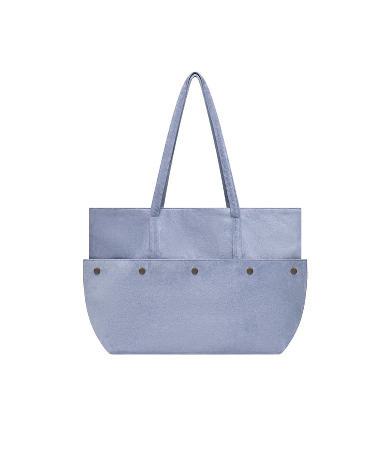 SUEDE BIG BAG (BLUE)