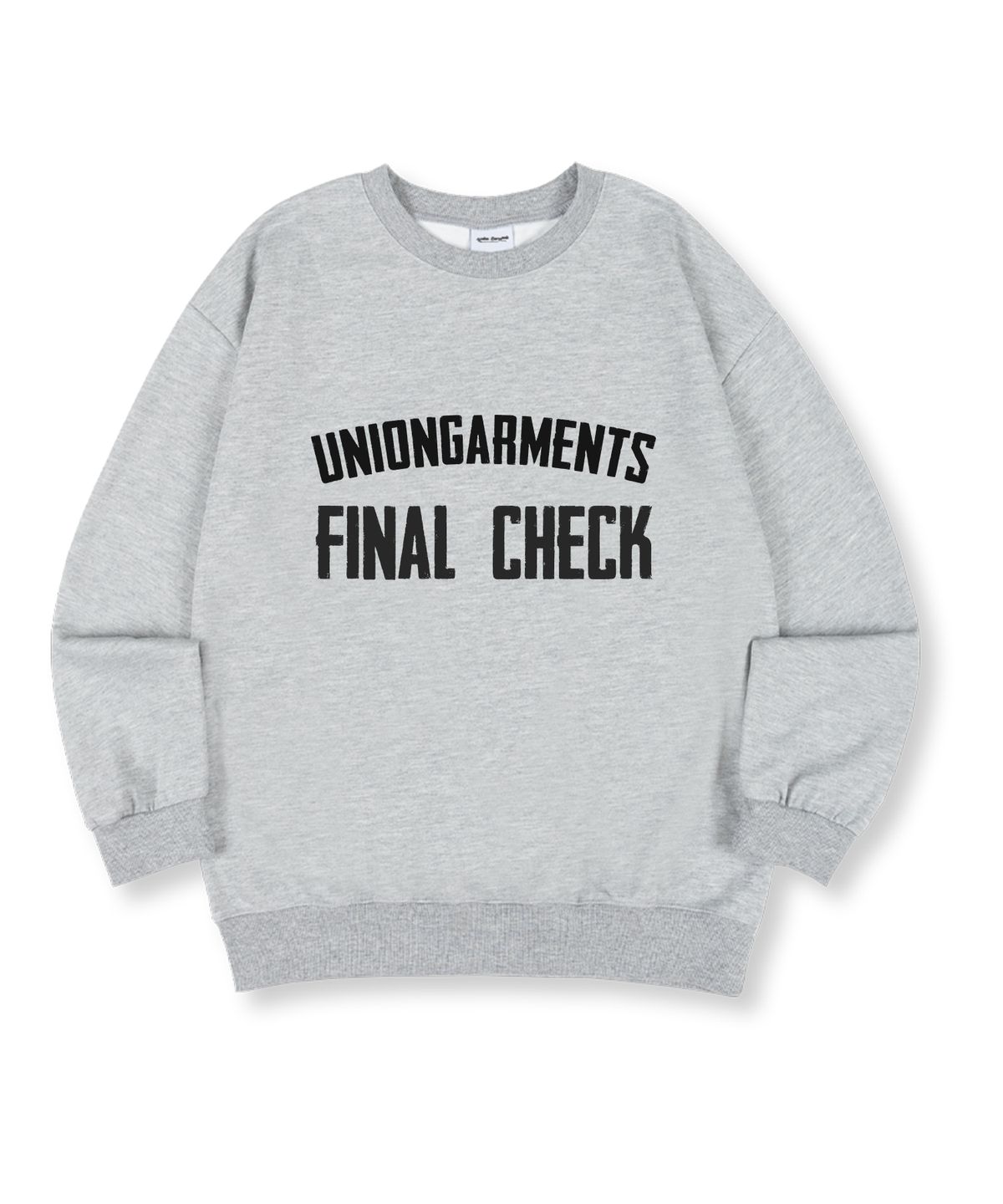 유니온가먼츠(UNION GARMENTS) 파이널체크 특양면 오버핏 맨투맨 티셔츠 4 COLOR