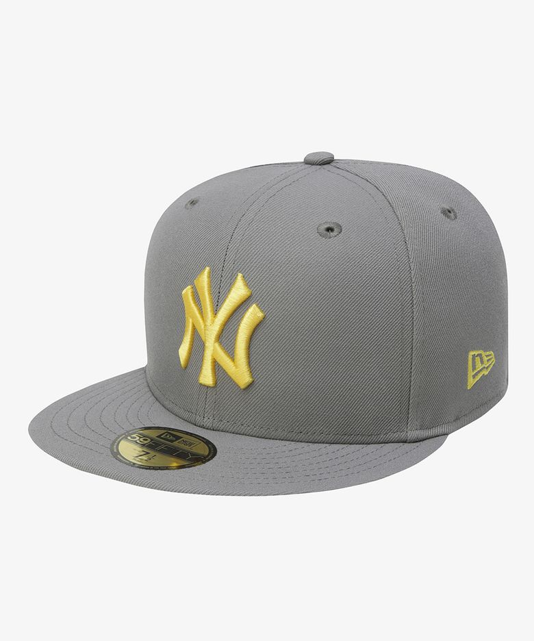 MLB 뉴욕 양키스 컬러 포인트 피티드캡 그레이/옐로우 15411779