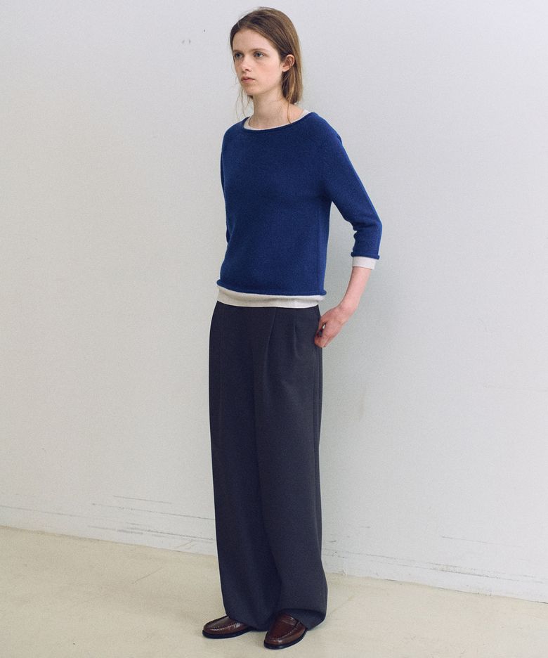 tuck ease slacks (charcoal)