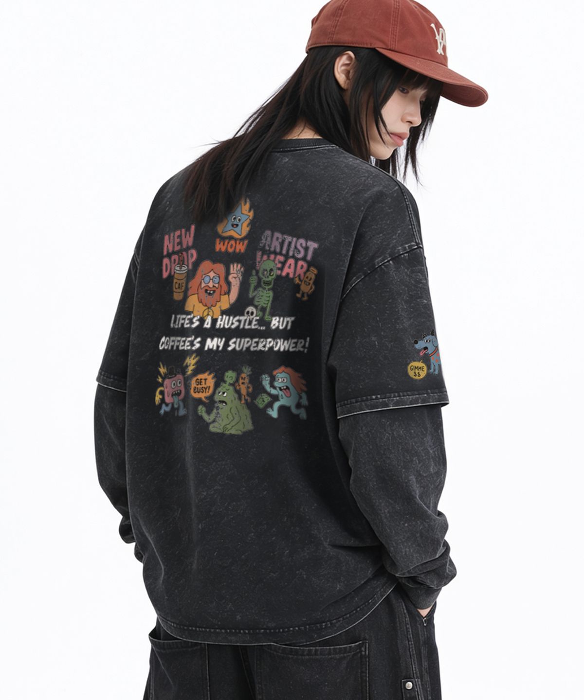 아티스트웨어(ARTISTWEAR) 허슬부르 긴팔티