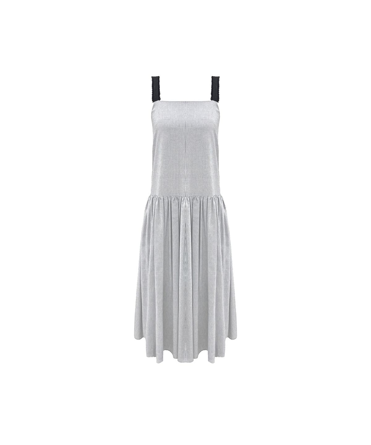 티백(TIBAEG) 데님 헤링본 원피스 블랙 DENIM HERRINGBONE DRESS