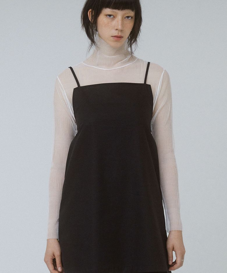 시어 플리츠 레이스 탑 아이보리 SHEER PLEATS LACE TOP
