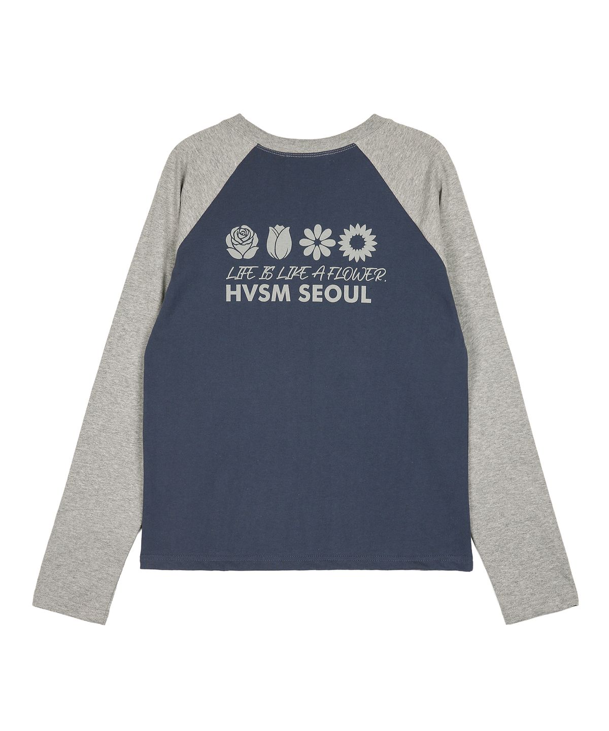 해비즘(HAVISM) W NAME CARD RAGLAN L/S TEE(BLUE NAVY)