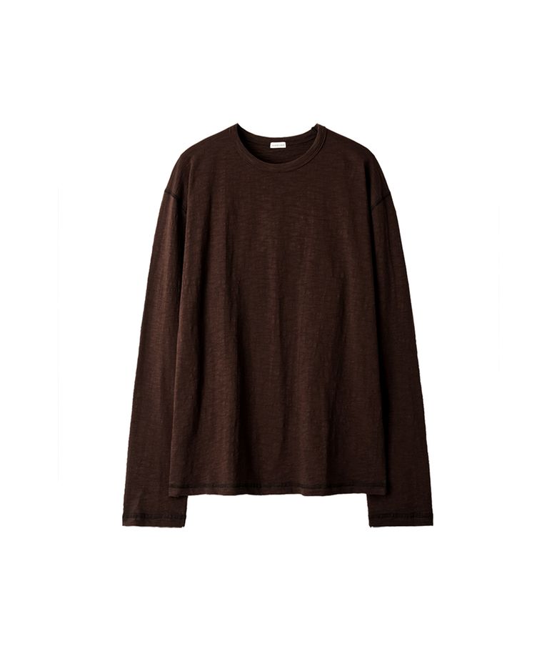 SI TRACE SLUB LONG SLEEVE TEE Umber Brown