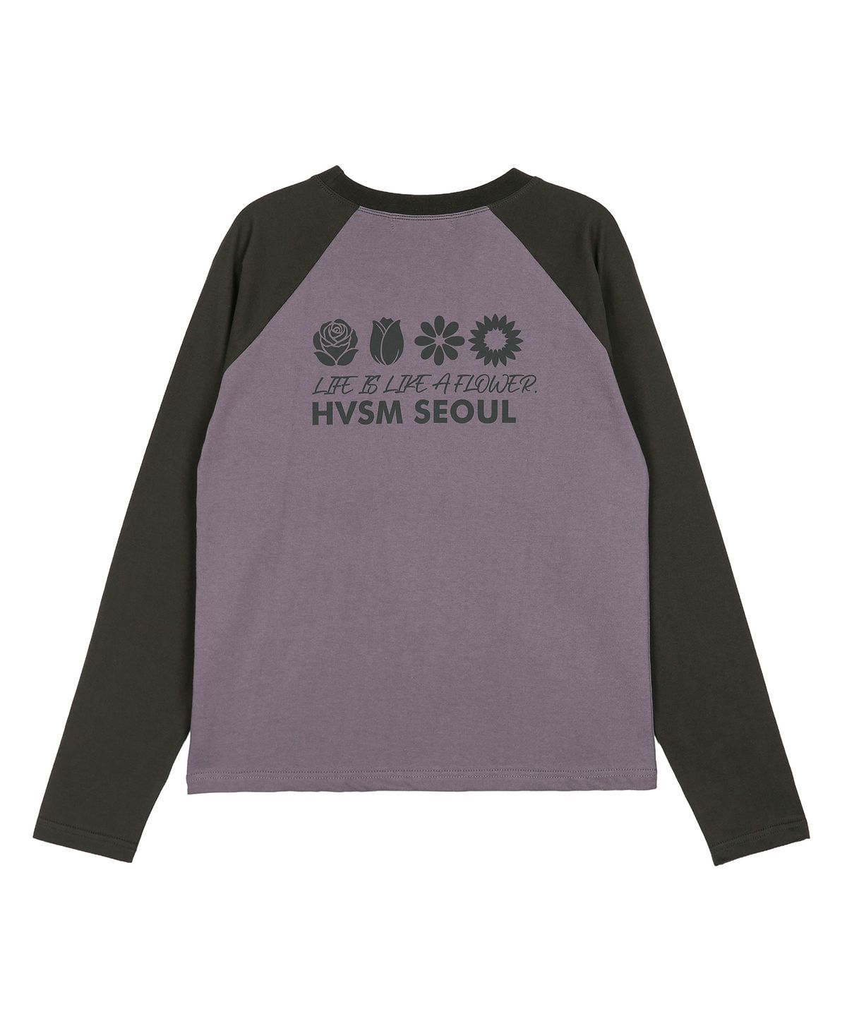 해비즘(HAVISM) W NAME CARD RAGLAN L/S TEE(DUSTY LAVENDER)