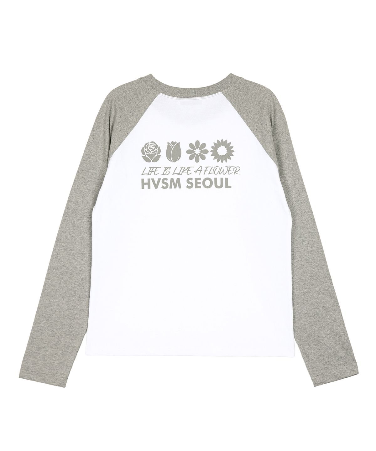해비즘(HAVISM) W NAME CARD RAGLAN L/S TEE(WHITE)