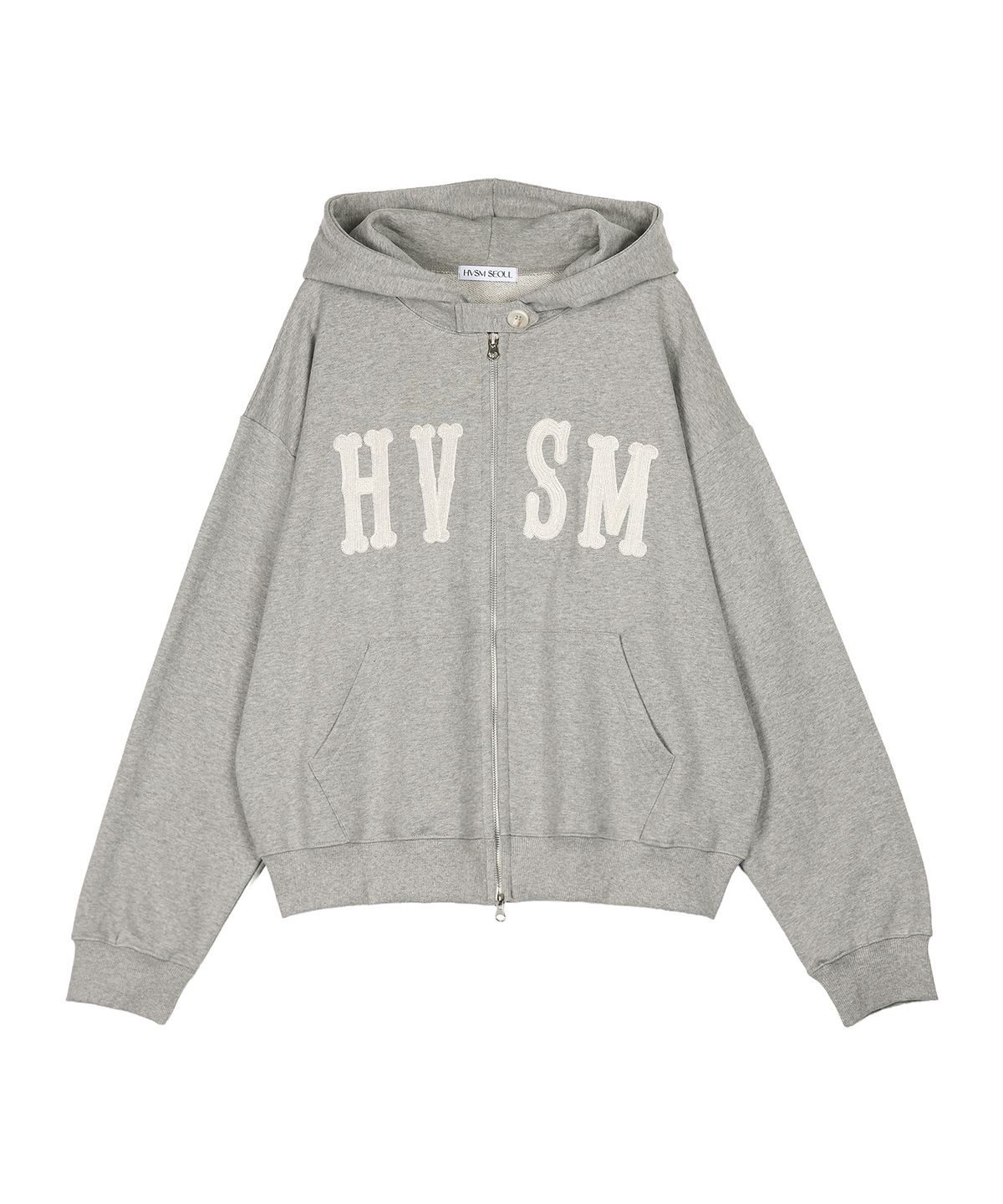 해비즘(HAVISM) HVSM STITCH ZIP UP HOOD(GREY)