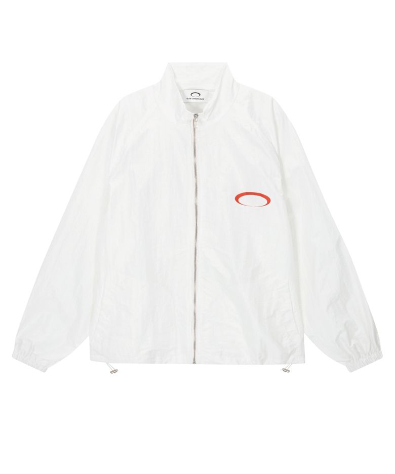HORIZON RING NYLON JACKET [WHITE / RED]