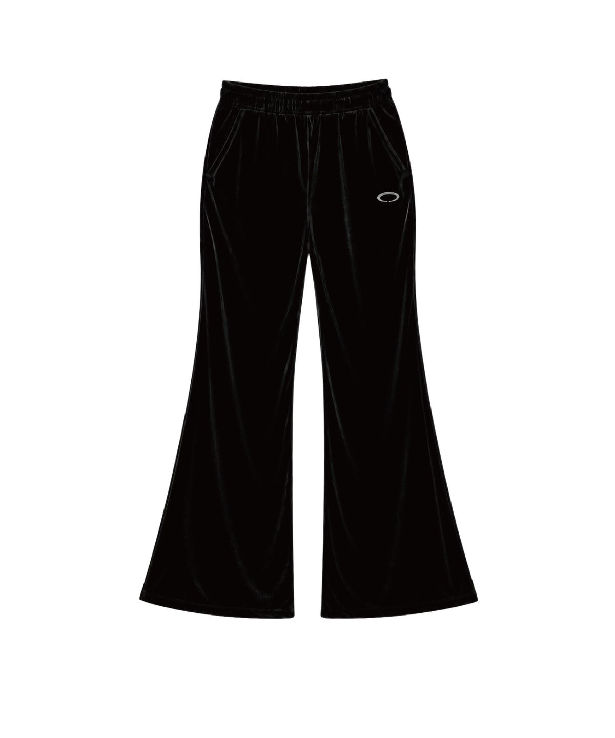 글로우이브닝클럽(GLOW EVENING CLUB) HORIZON RING VELVET PANTS [BLACK]