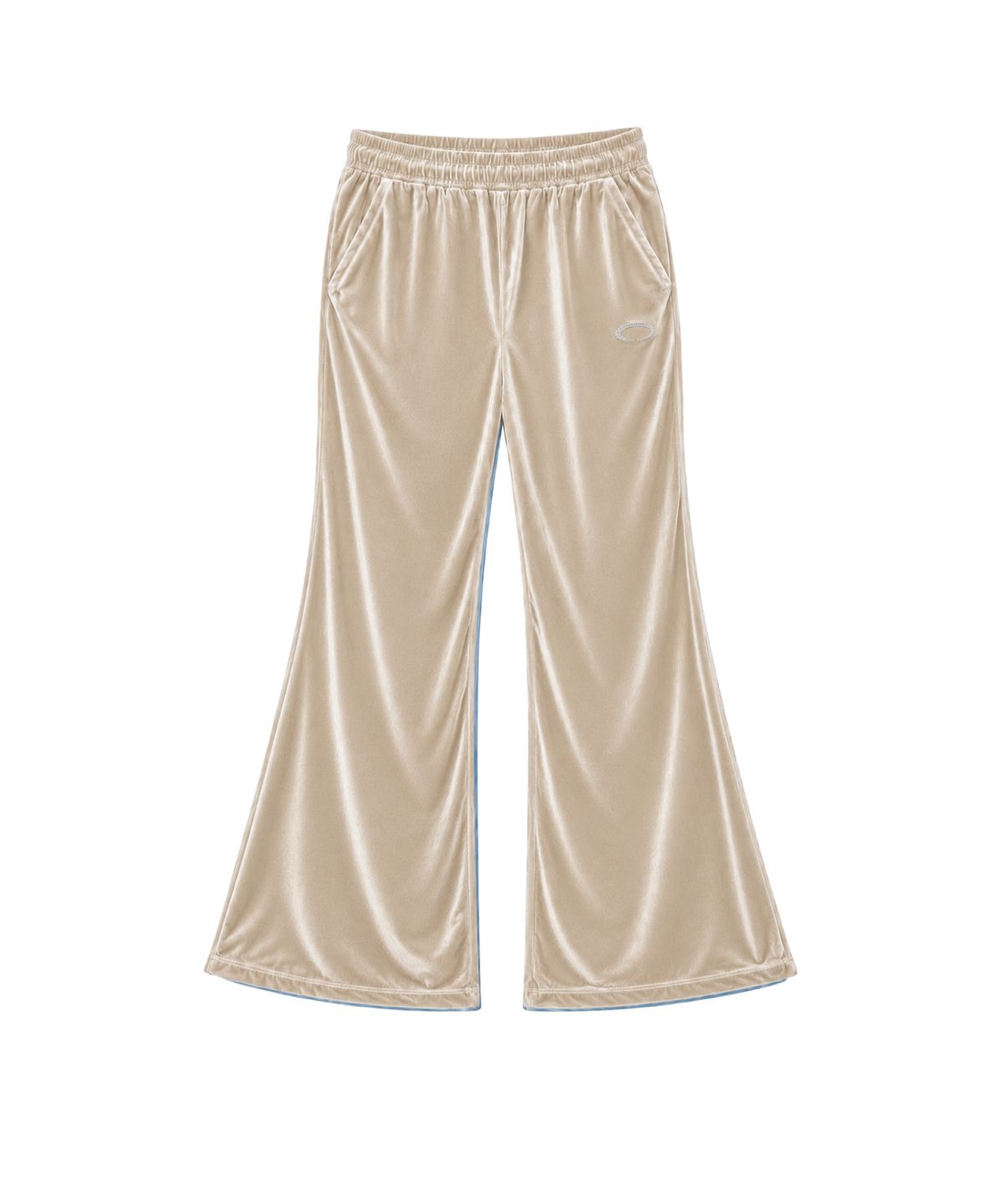 글로우이브닝클럽(GLOW EVENING CLUB) HORIZON RING VELVET PANTS [BEIGE]