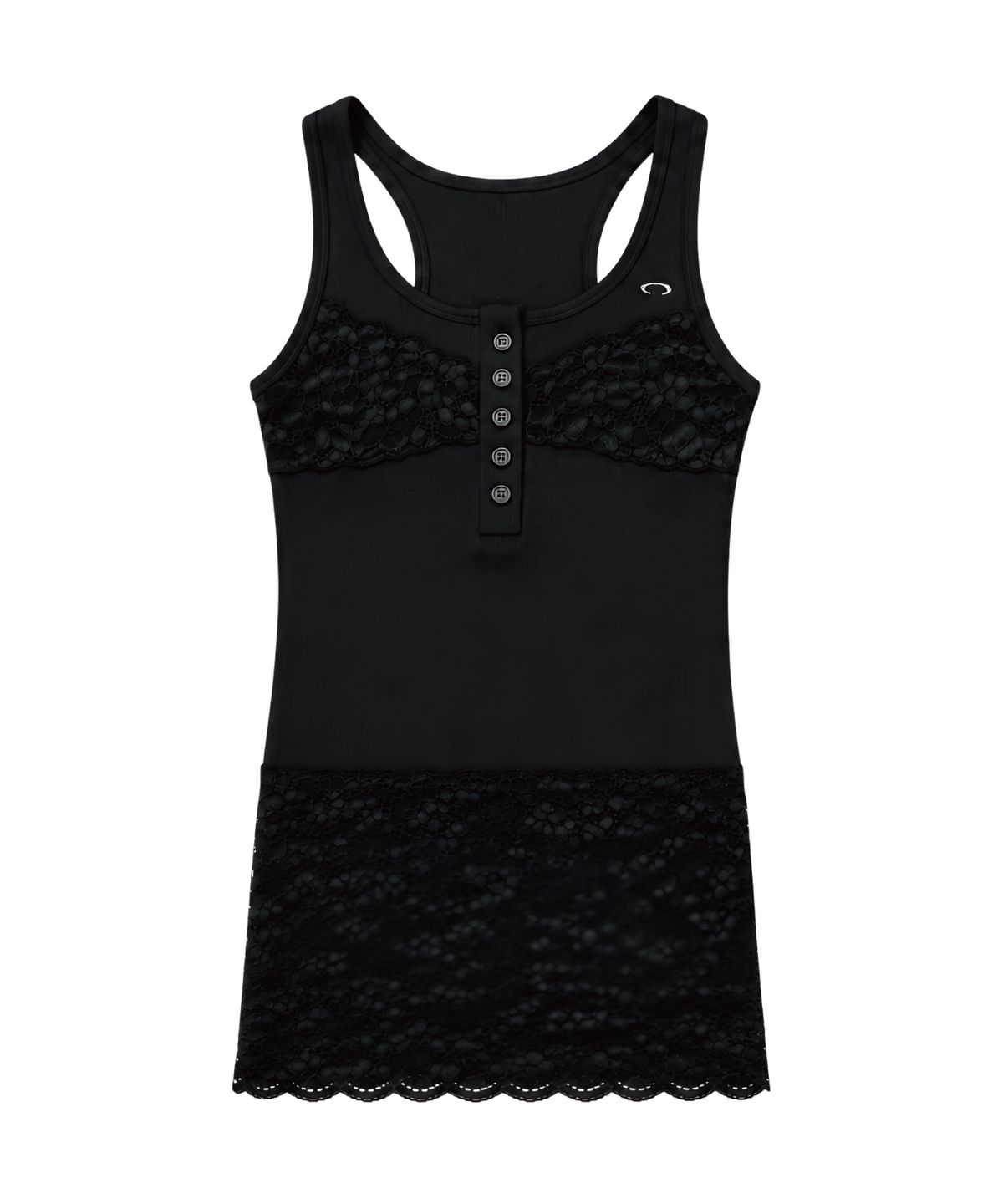 글로우이브닝클럽(GLOW EVENING CLUB) LACE SLEEVELESS [BLACK]