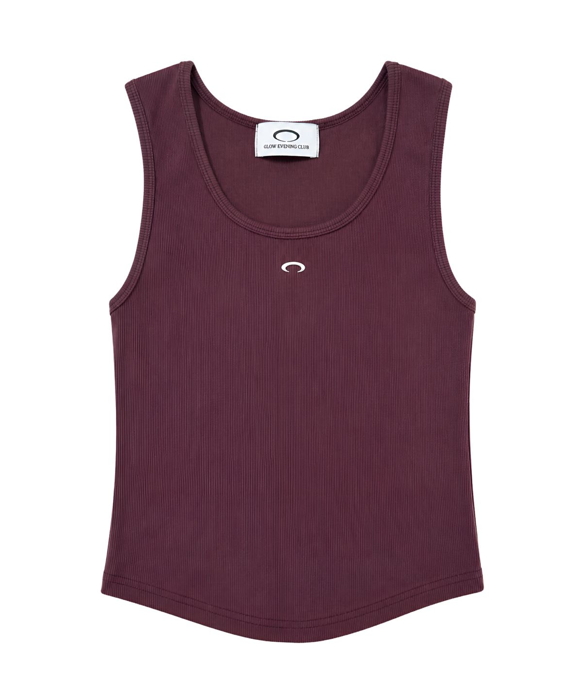 글로우이브닝클럽(GLOW EVENING CLUB) HORIZON RING SHORT SLEEVELESS [BURGUNDY]