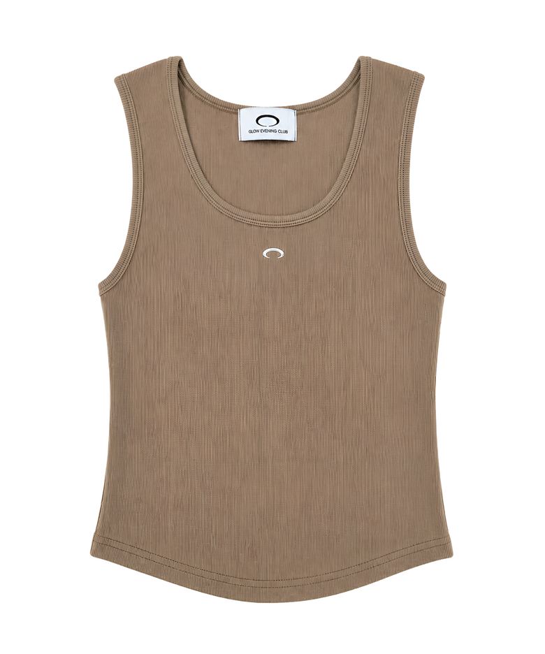 HORIZON RING SHORT SLEEVELESS [BEIGE]