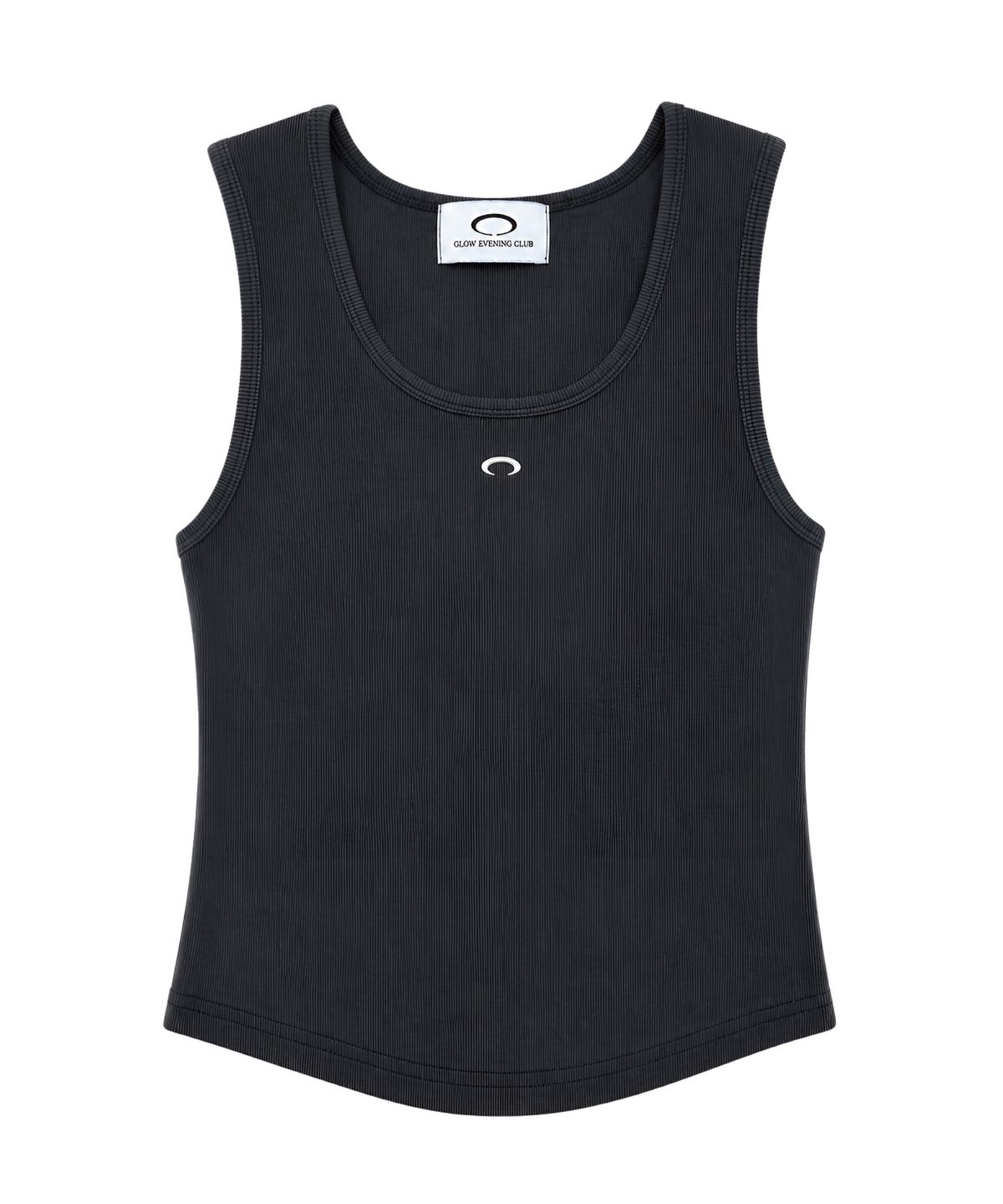 글로우이브닝클럽(GLOW EVENING CLUB) HORIZON RING SHORT SLEEVELESS [CHARCOAL]