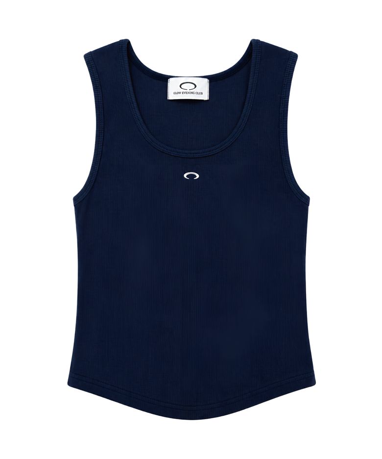 HORIZON RING SHORT SLEEVELESS [NAVY]