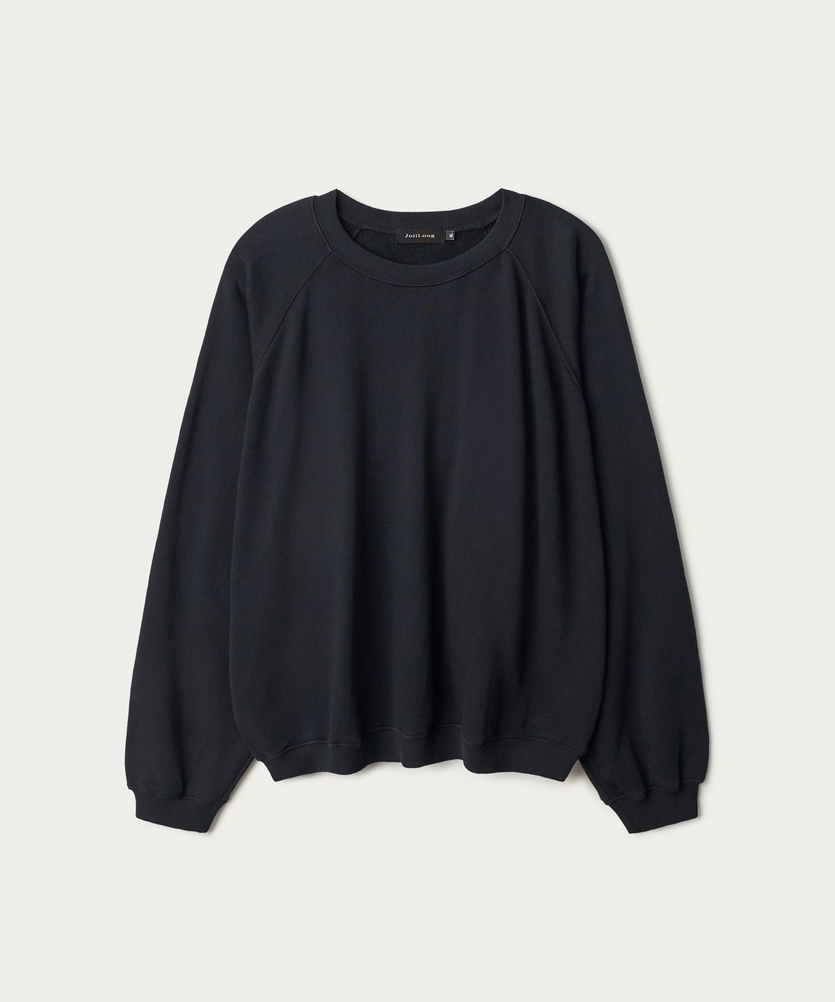 조질롱(JOJILONG) JN021 CROPPED RAGLAN SWEATSHIRT - DEEP NAVY
