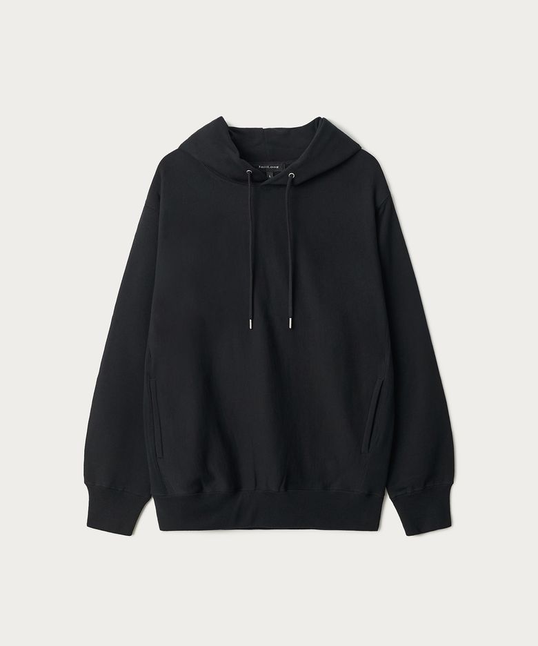 JN023 REVERSE WEAVE HOODIE - BLACK