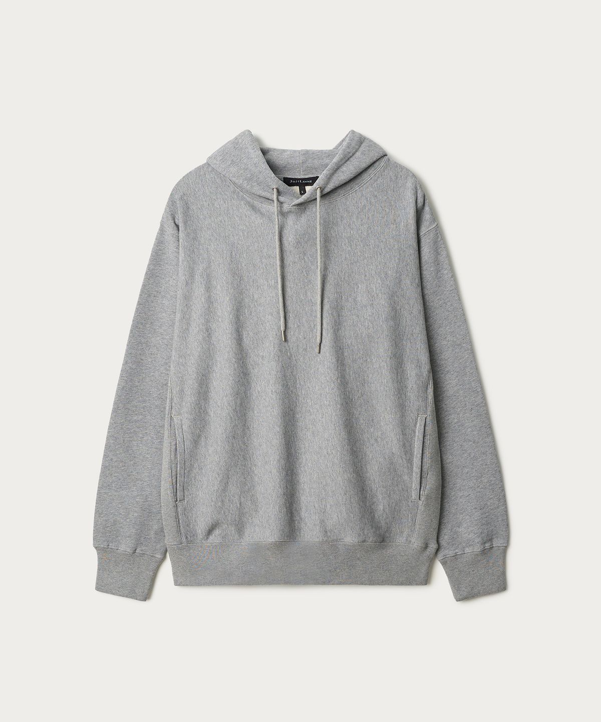 조질롱(JOJILONG) JN023 REVERSE WEAVE HOODIE - HEATHER GREY