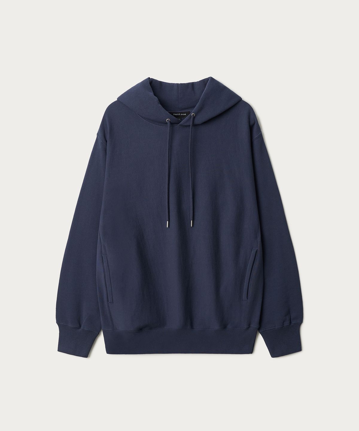 조질롱(JOJILONG) JN023 REVERSE WEAVE HOODIE - NAVY