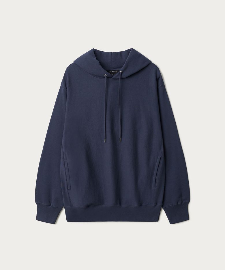 JN023 REVERSE WEAVE HOODIE - NAVY