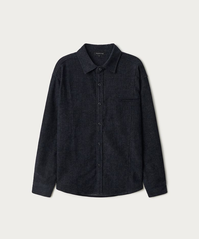 JN220 SUEDE SHIRT - INDIGO BLACK