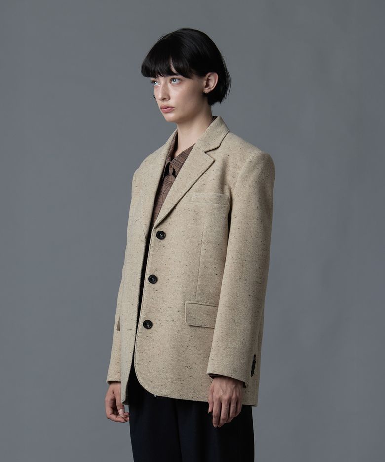Nep Wool Tailored Jacke (Beige)