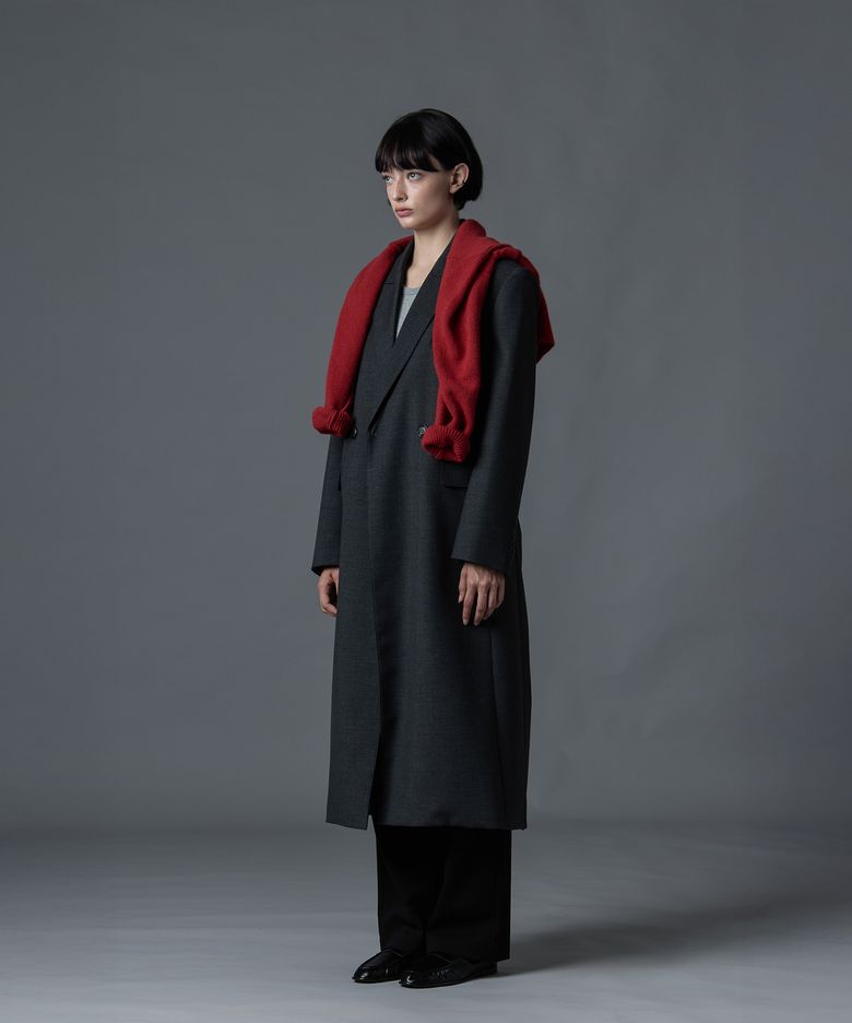 Luid Tailored Long Coat (Charcoal)