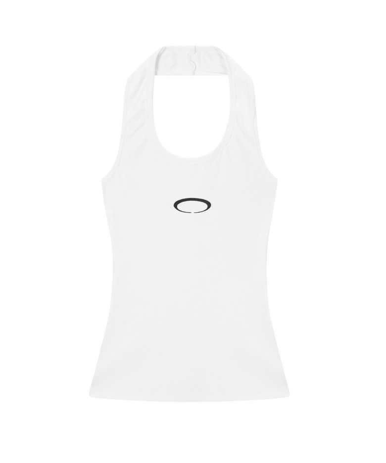 HORIZON RING HALTER NECK [WHITE]