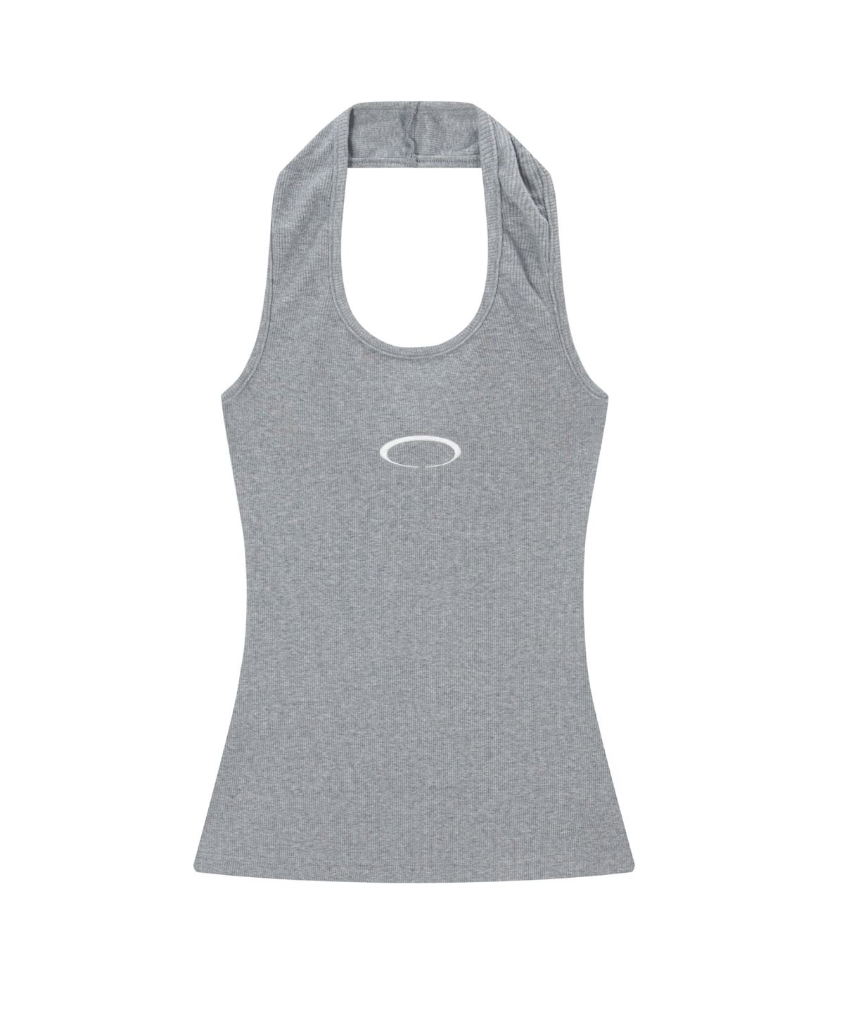 글로우이브닝클럽(GLOW EVENING CLUB) HORIZON RING HALTER NECK [GRAY]